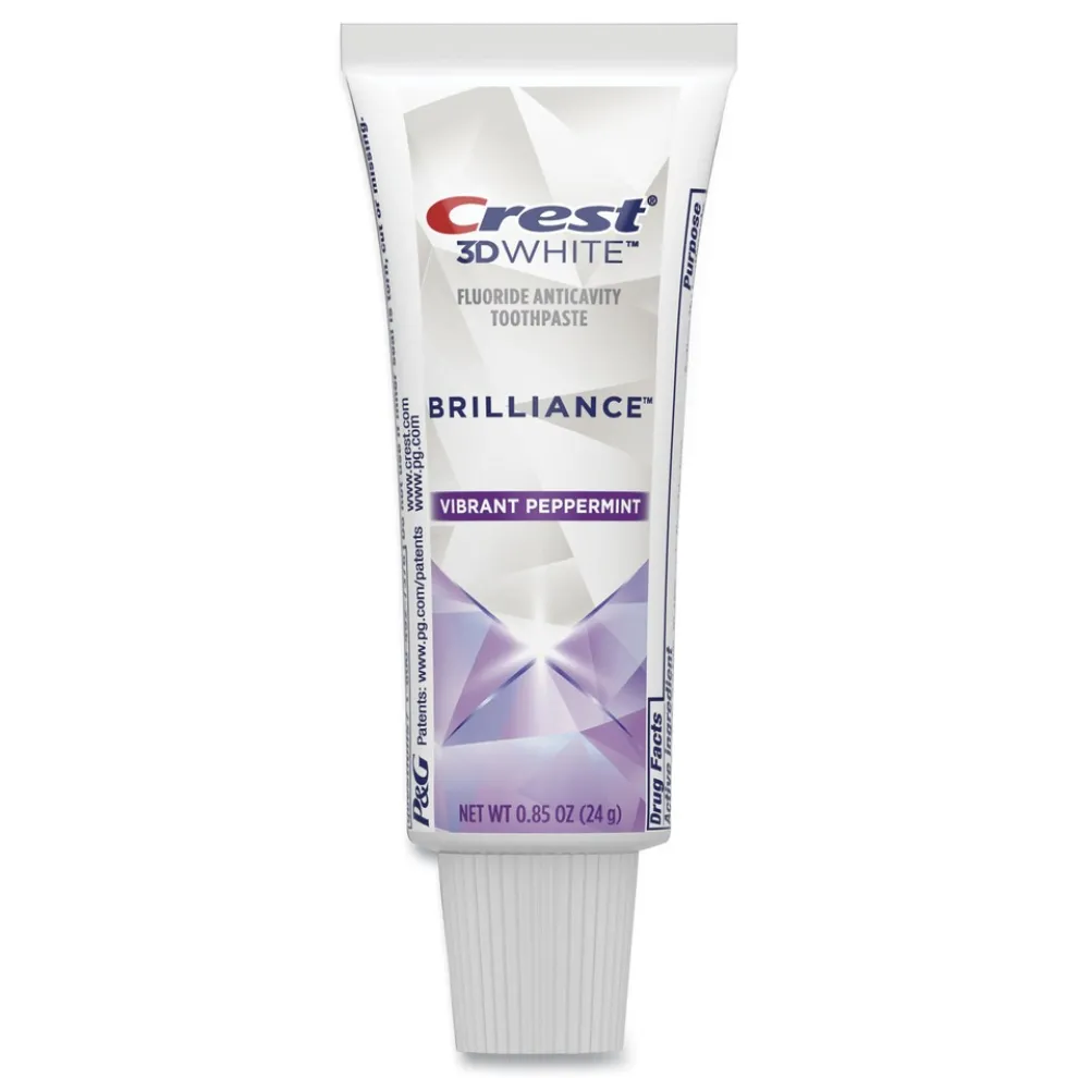 Crest 0.85 oz. Tube 3D White Brilliance Advanced Whitening and Stain Protection Toothpaste (72/Carton)