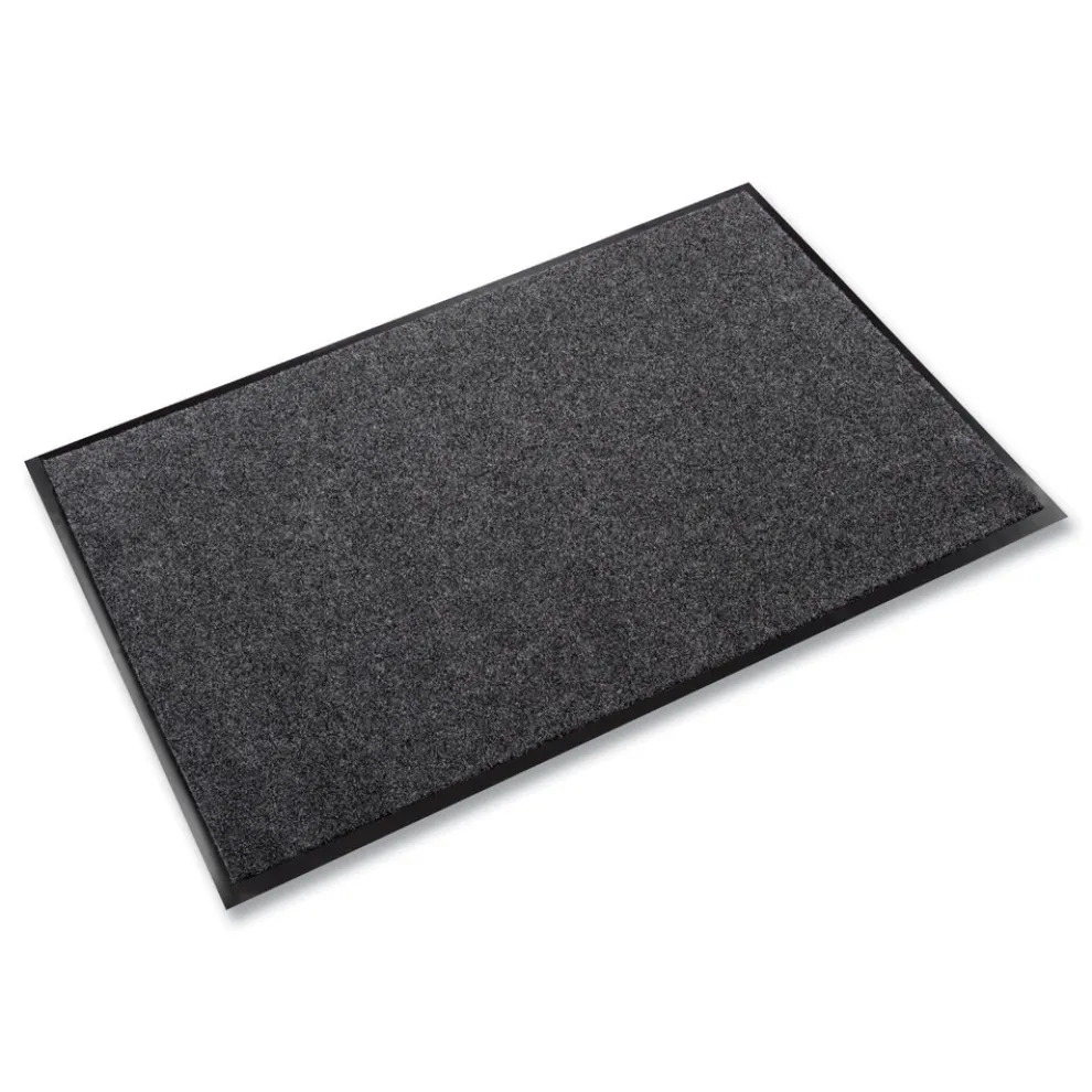 Crown EcoStep 48 in. x 96 in. Rectangular Wiper Mat - Charcoal