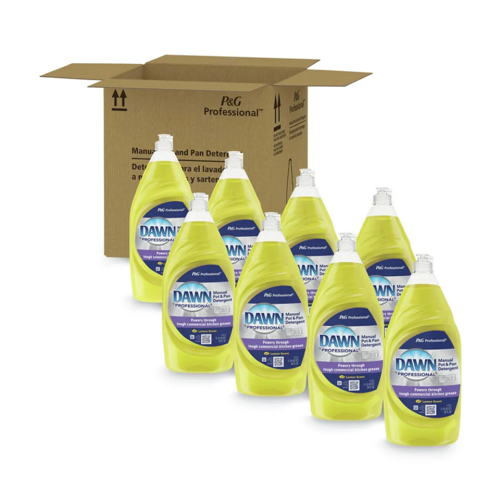 Dawn Professional 38 oz. Bottle Manual Pot/Pan Dish Detergent - Lemon (8/Carton)