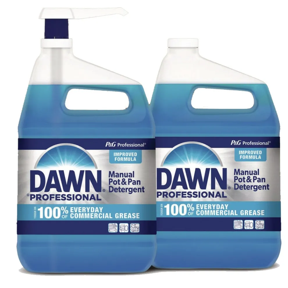 Dawn Professional 1 gal. Manual Pot and Pan Dish Detergent with Pump - Original Scent (2/Carton)