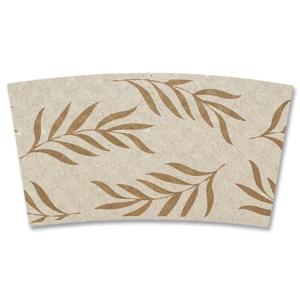 World Centric Hot Cup Sleeves Fits 8 oz. Cups - Natural (1000/Carton)