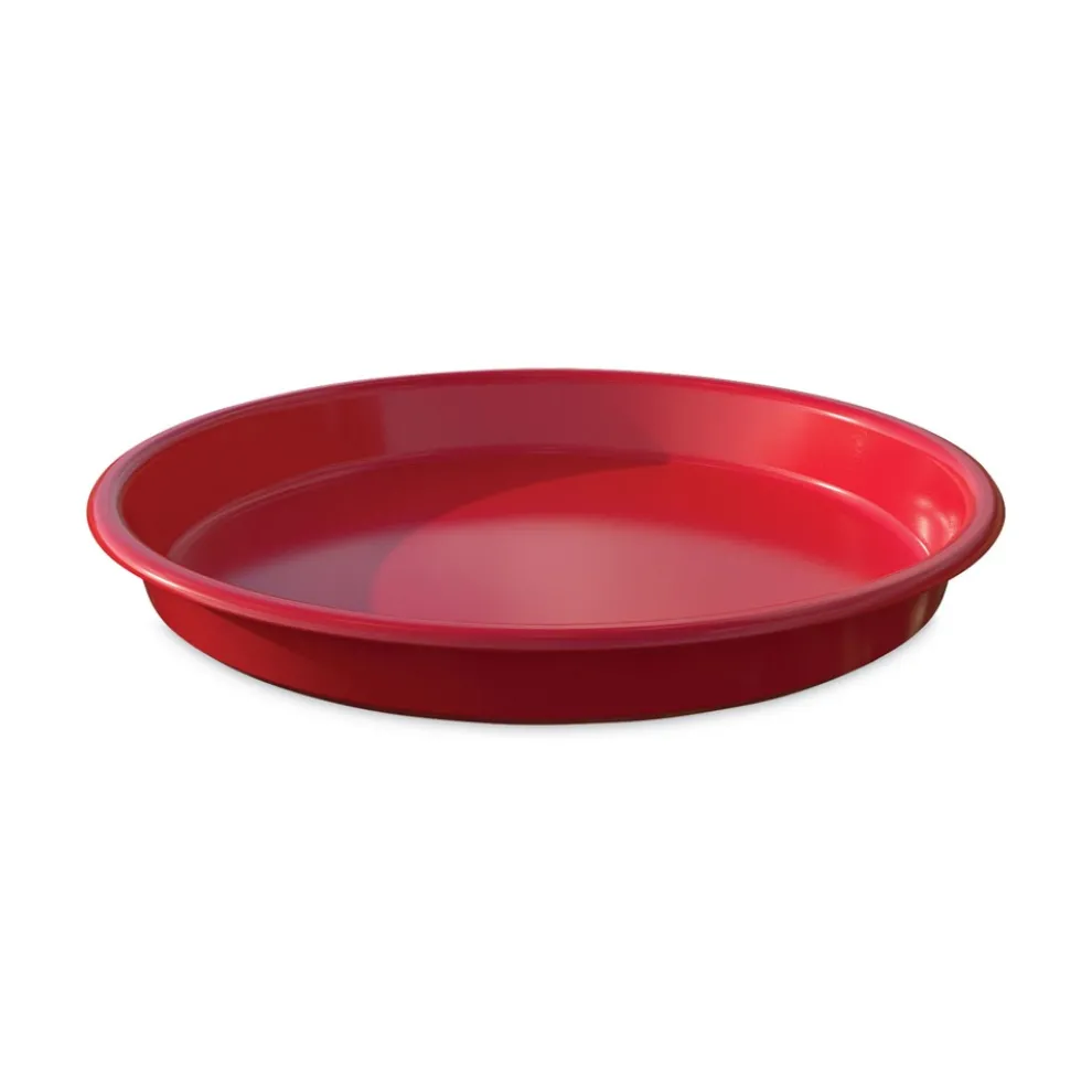 Deflecto 13 in. Diameter Little Artist Antimicrobial Craft Tray - Red