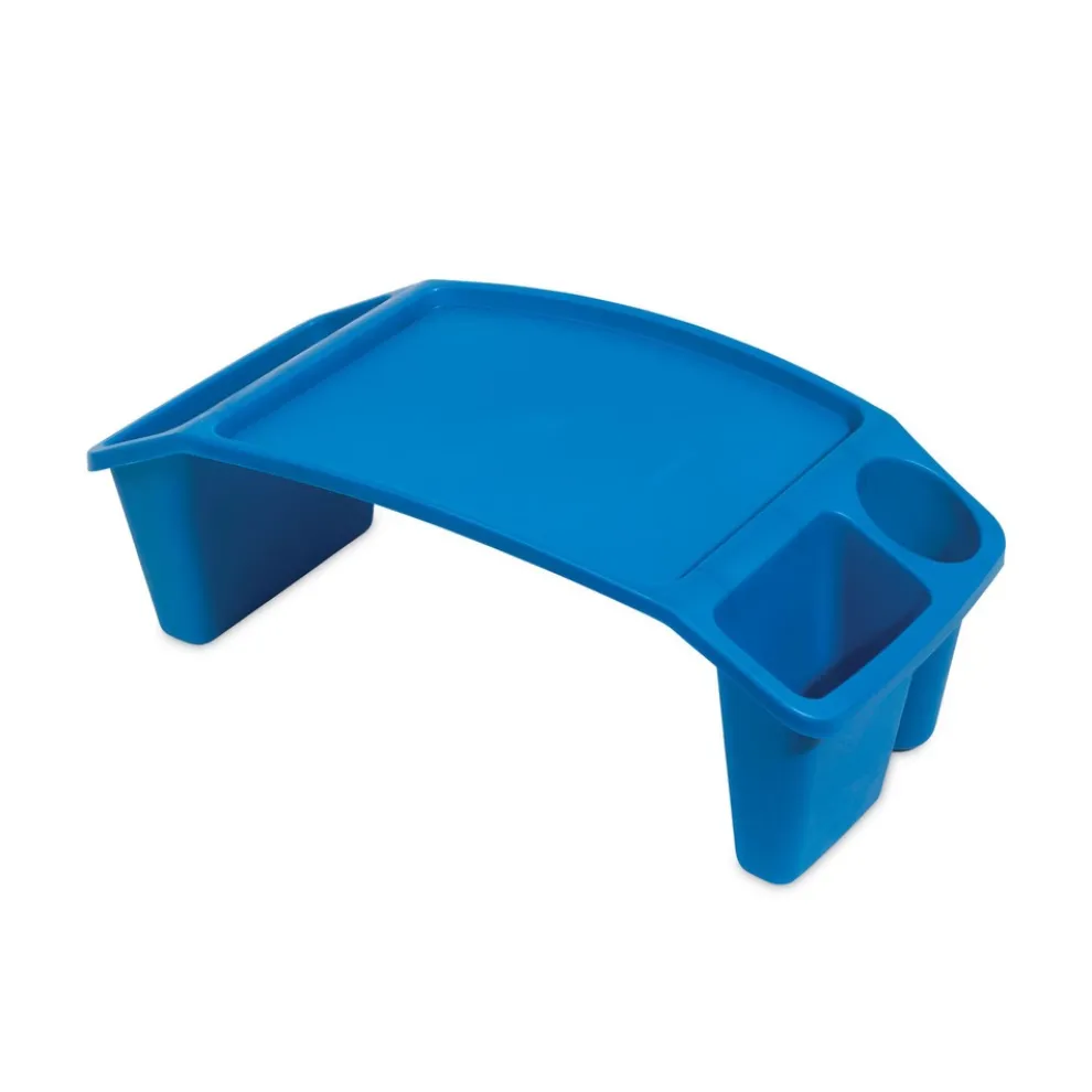 Deflecto 23.35 in. W x 12 in. D x 8.53 in. H Antimicrobial Lap Desk - Rectangular Blue