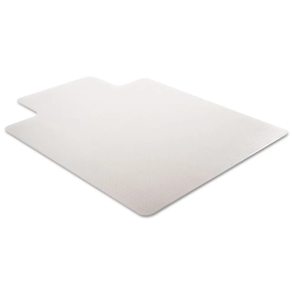 Deflecto 36 x 48 SuperMat Frequent Use Flat Lipped Chair Mat for Med Pile Carpet - Clear