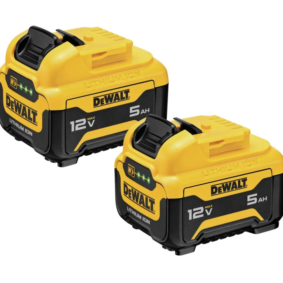 Dewalt (2) 12V MAX 5 Ah Lithium-Ion Batteries