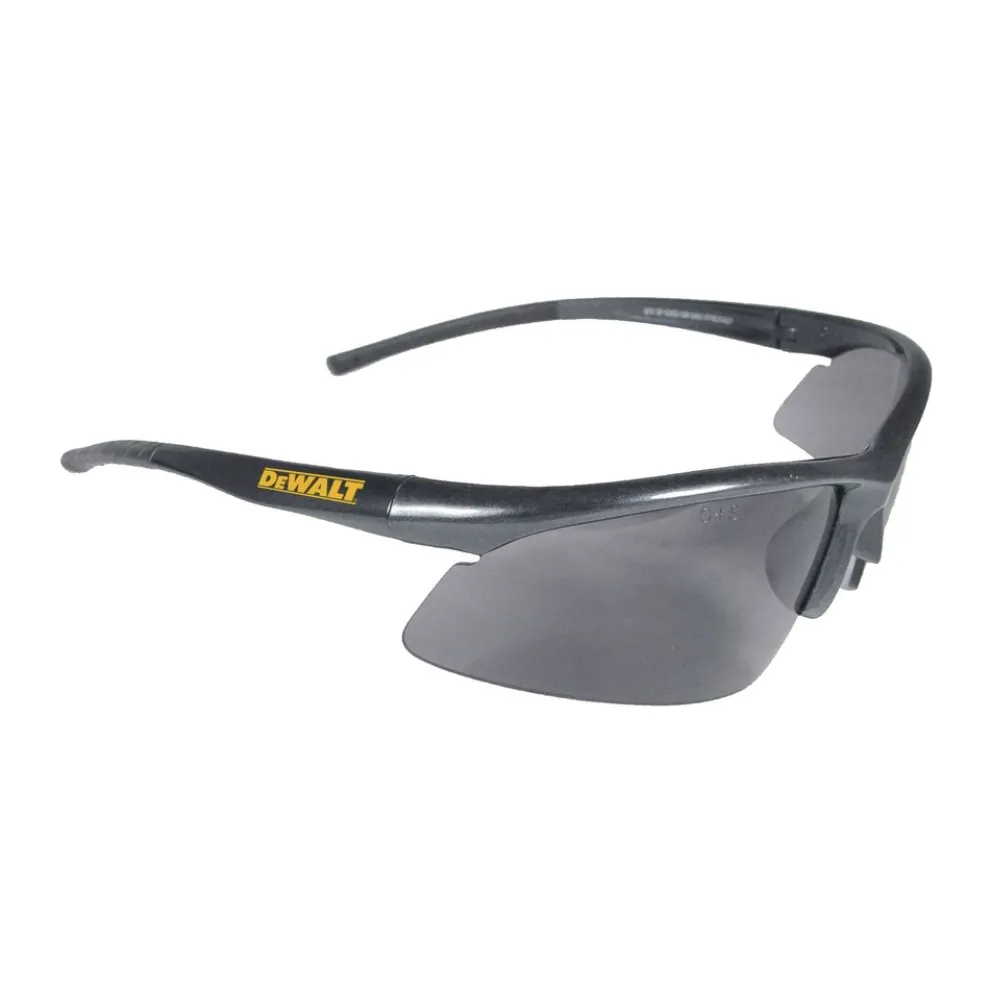 Dewalt (12/Box) Radius Safety Glasses - Black Frame/Smoke Lens