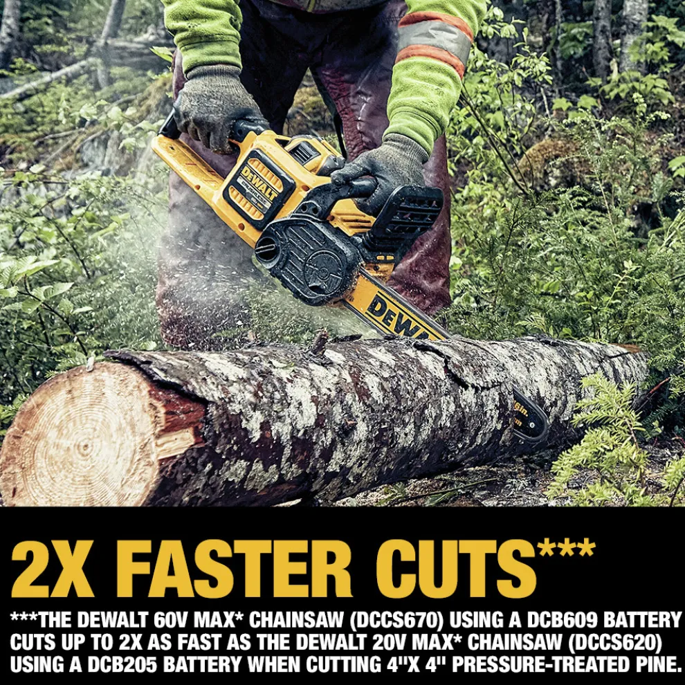 Dewalt DCCS670B 60V MAX Brushless Lithium-Ion 16 in. Cordless Chainsaw (Tool Only)