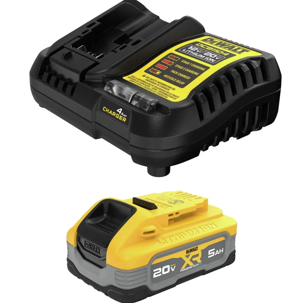 Dewalt POWERSTACK 20V MAX 5 Ah Lithium-Ion Battery and Charger Kit
