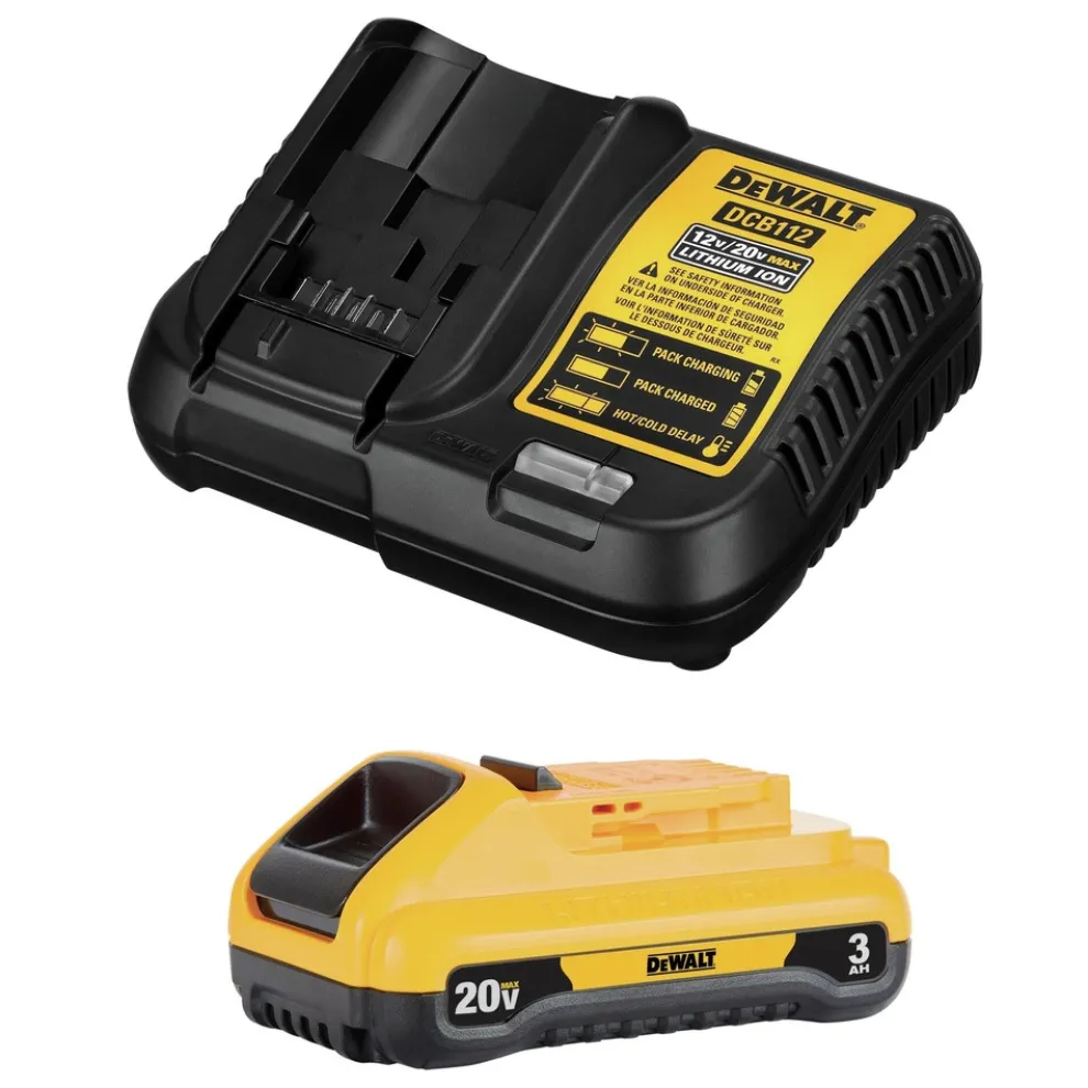 Dewalt 20V MAX 3 Ah Lithium-Ion Compact Battery and Charger Starter Kit