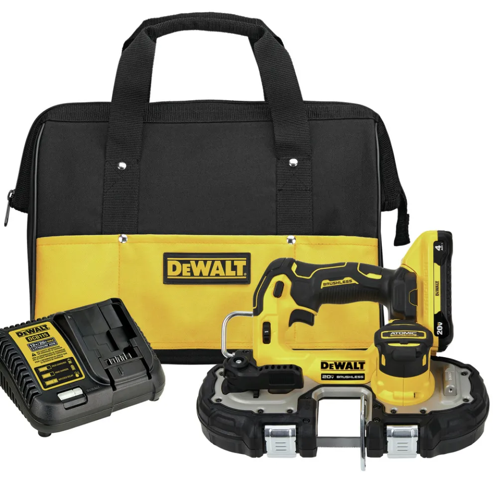 Dewalt 20V MAX ATOMIC Brushless Lithium-Ion 1-3/4 in. Cordless Band Saw Kit (4 Ah)