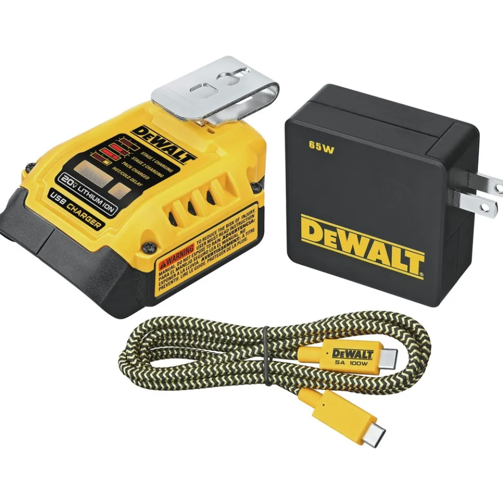 Dewalt 20V MAX FLEXVOLT 5 Amp USB Charging Kit