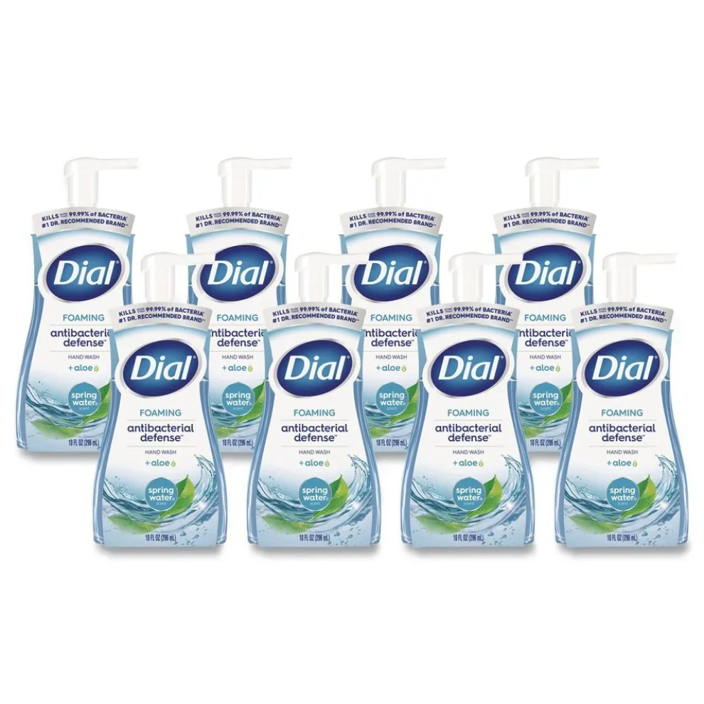 Dial 10 oz Antibacterial Foaming Hand Wash - Spring Water Scent (8/Carton)