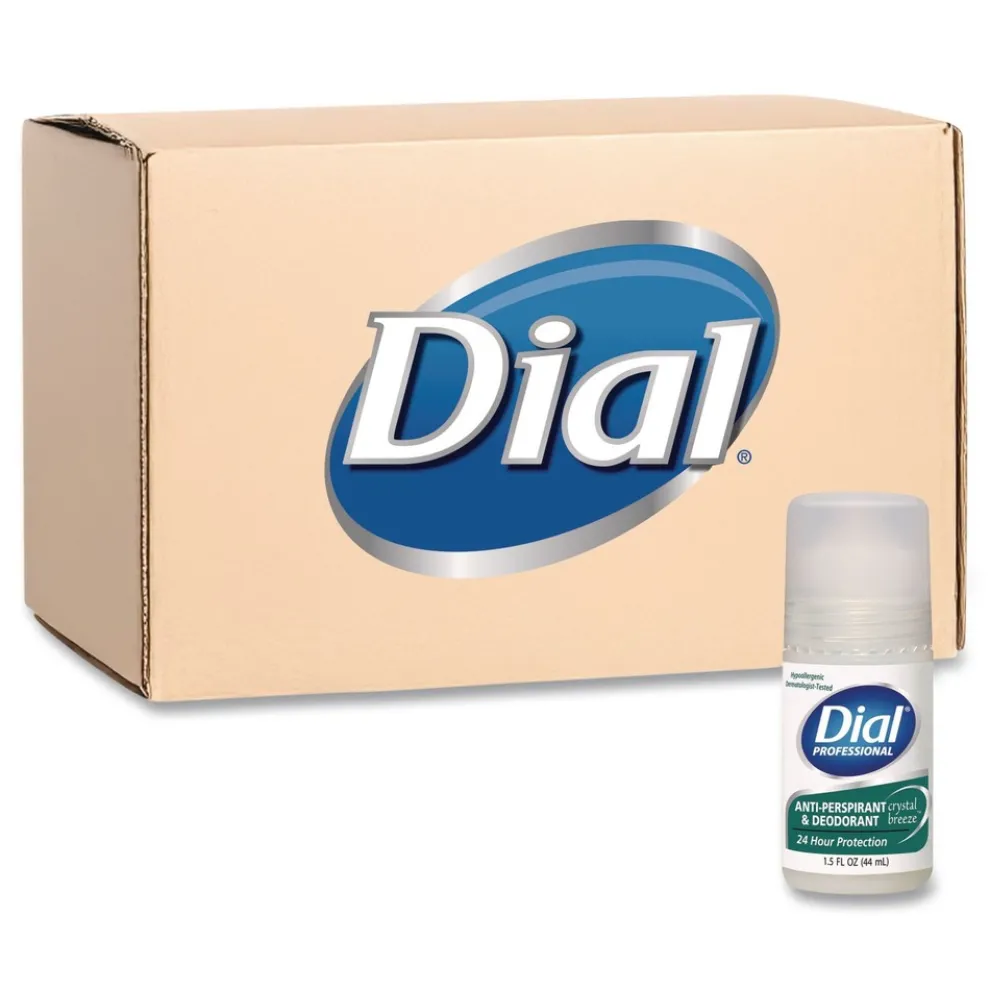 Dial Professional 1.5 oz. Roll-On Bottle Anti-Perspirant Deodorant - Crystal Breeze (48/Carton)