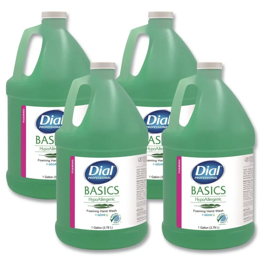 Dial Professional Basics 1 Gallon Hypoallergenic Hand Wash - Honeysuckle Scent (4/Carton)