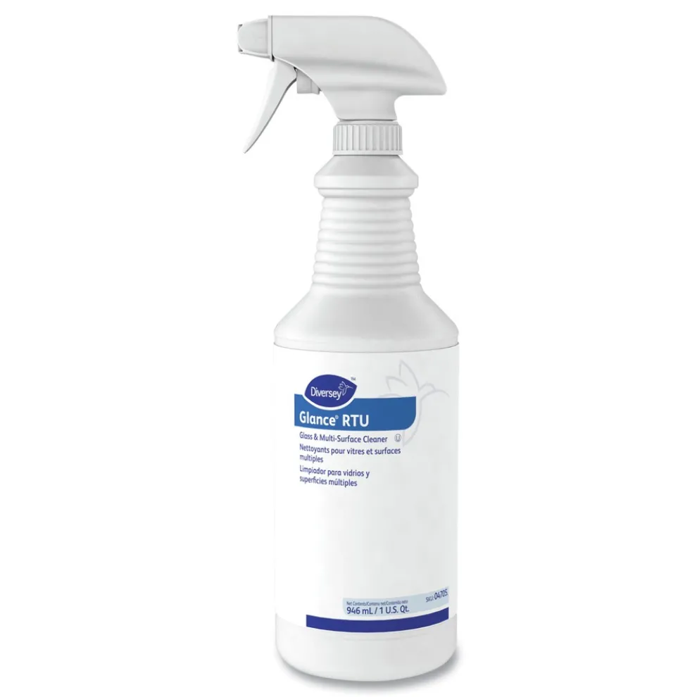 Diversey Care Glance 32 oz. Spray Bottle Glass and Multi-Surface Cleaner - Original (12/Carton)