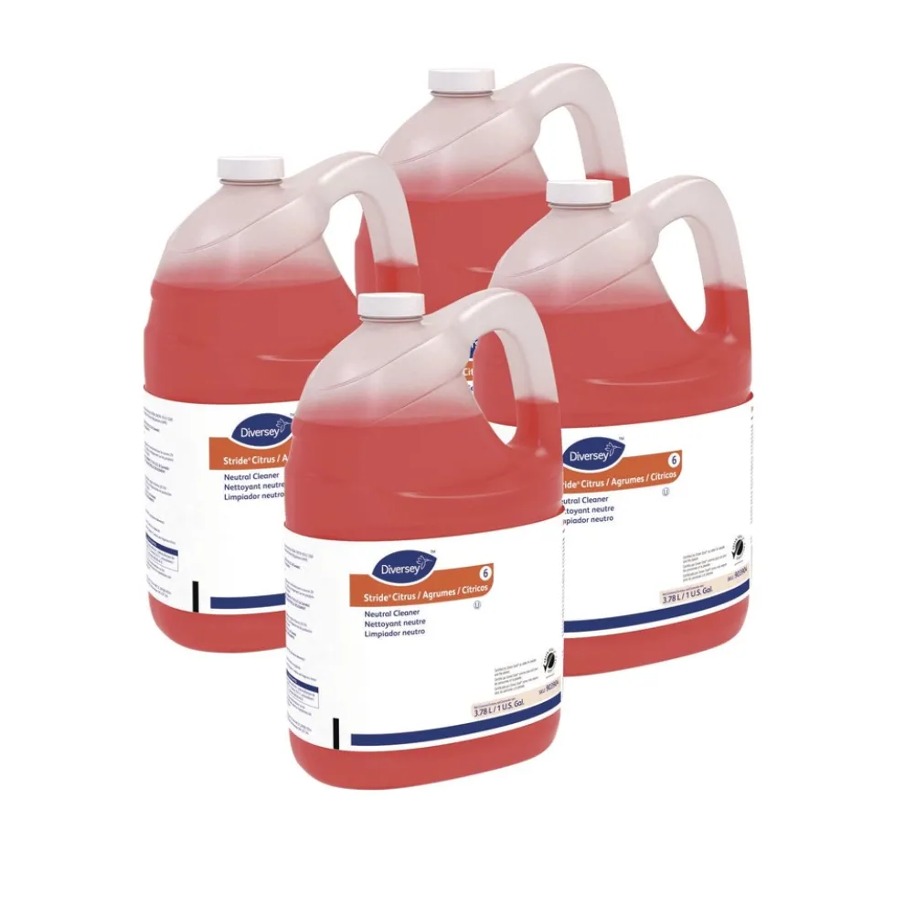 Diversey Care Stride Citrus 1 Gallon Bottle Neutral Cleaner (4/Carton)
