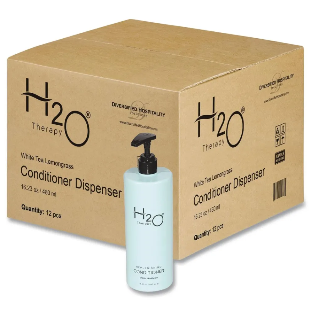 Diversified Hospitality Solutions H2O Therapy 16.23 oz Conditioner - White Tea and Lemongrass (12/Carton)