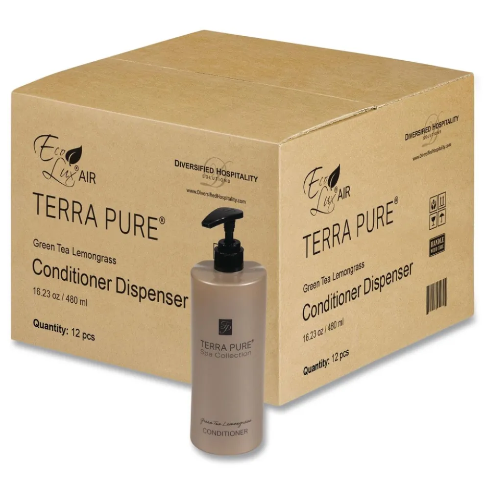 Diversified Hospitality Solutions Terra Pure 16.23 oz Conditioner - Green Tea Lemongrass (12/Carton)
