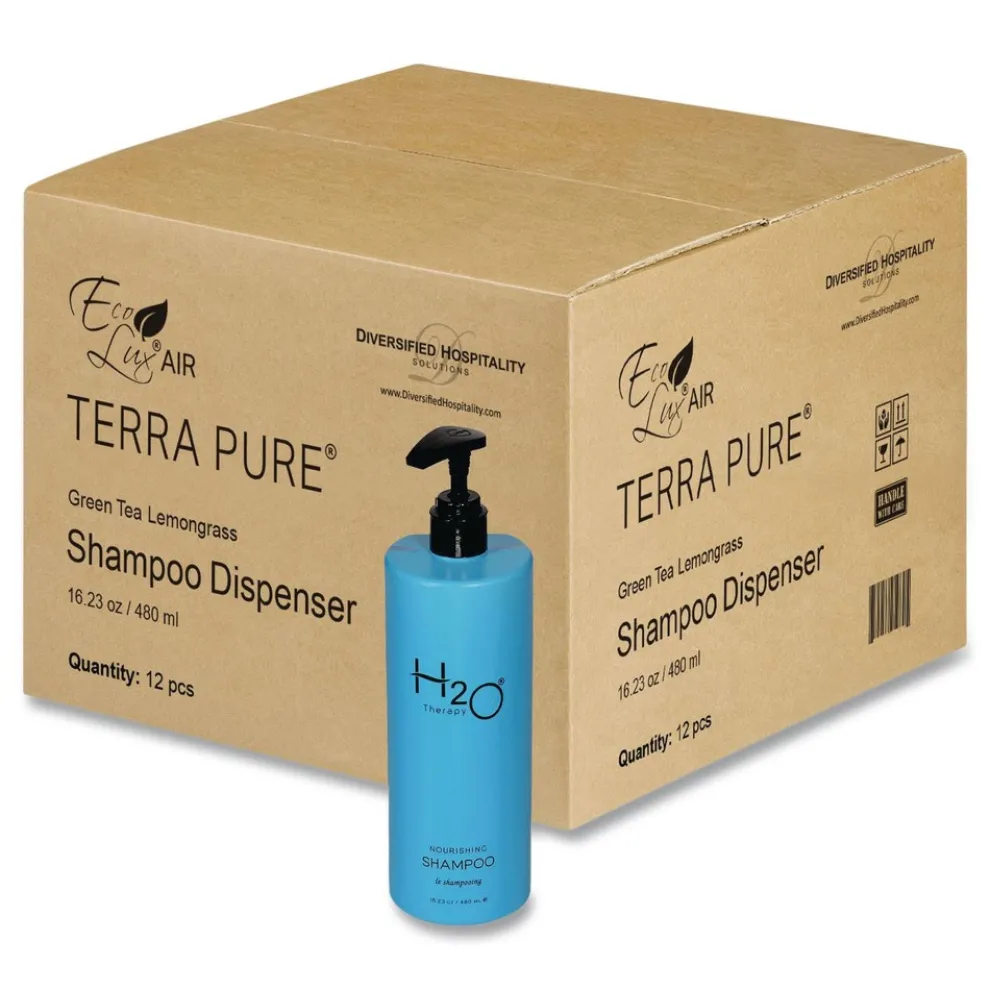 Diversified Hospitality Solutions H2O Therapy 16.23 oz Shampoo - White Tea and Lemongrass (12/Carton)