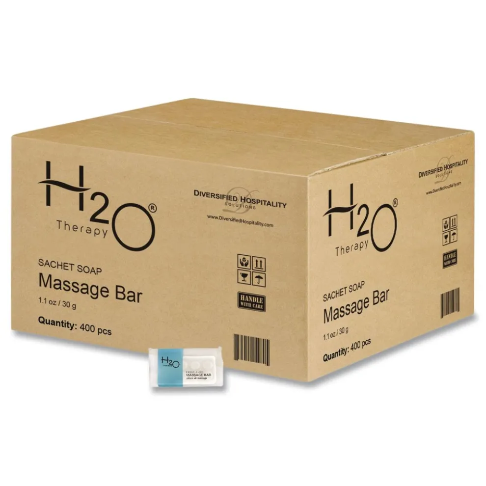Diversified Hospitality Solutions H2O Therapy 1.1 oz Soaps - White Tea and Lemongrass (400/Carton)