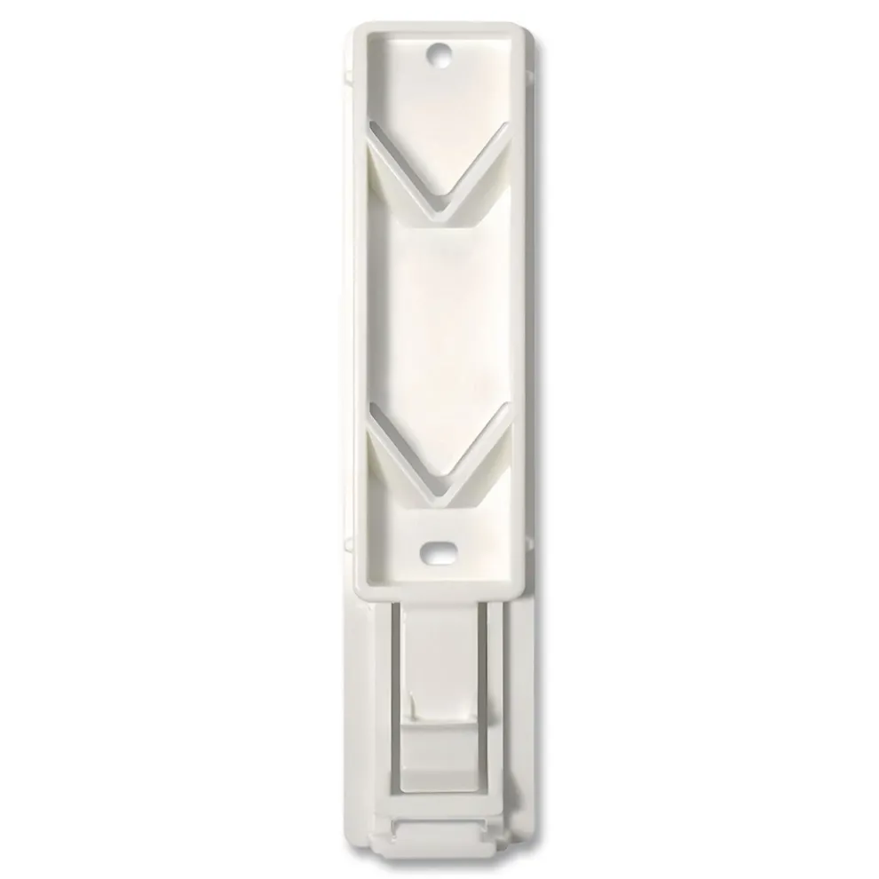 Diversified Hospitality Solutions EcoLux 1.19 in. x 0.44 in. x 5.69 in. Single Air Dispenser Bracket - White (24/Carton)