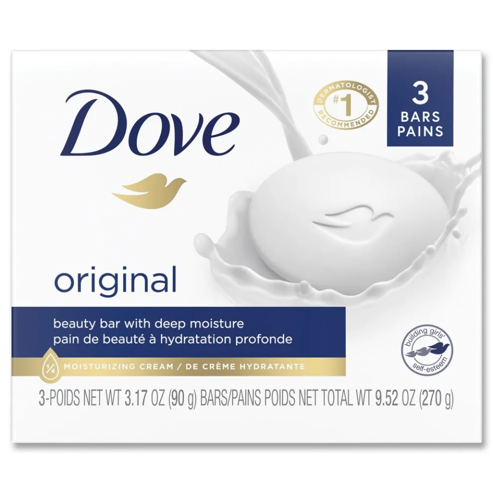 Dove 3.17 oz. Beauty Bar - Light Scent, White (12/Carton)