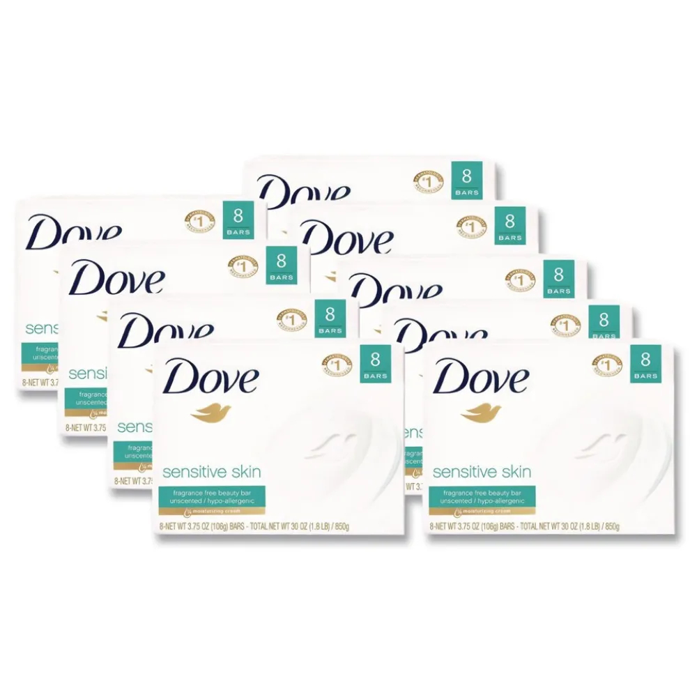 Dove 4.5 oz. Sensitive Skin Bath Bar - Unscented (72/Carton)
