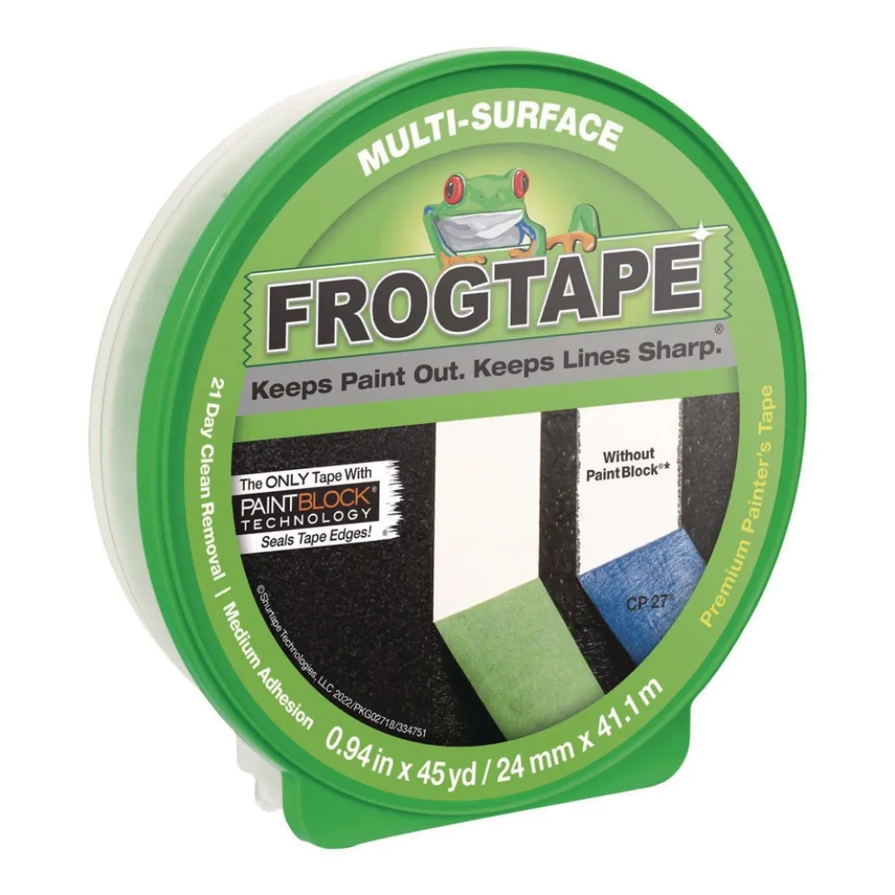 Duck FrogTape 0.94 in. x 45 yards Multi-Surface Painting Tape - Green (1-Roll)