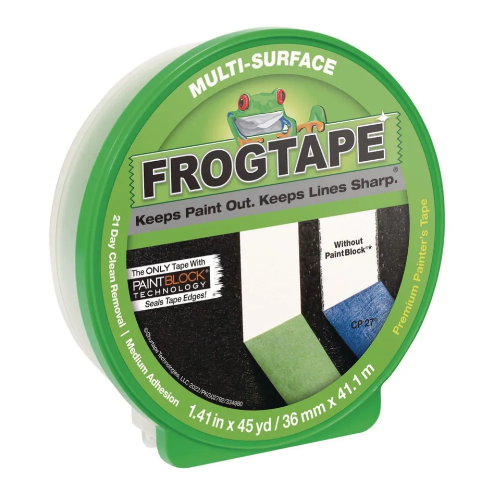 Duck FrogTape 1.41 in. x 45 yards Multi-Surface Painting Tape - Green (1-Roll)