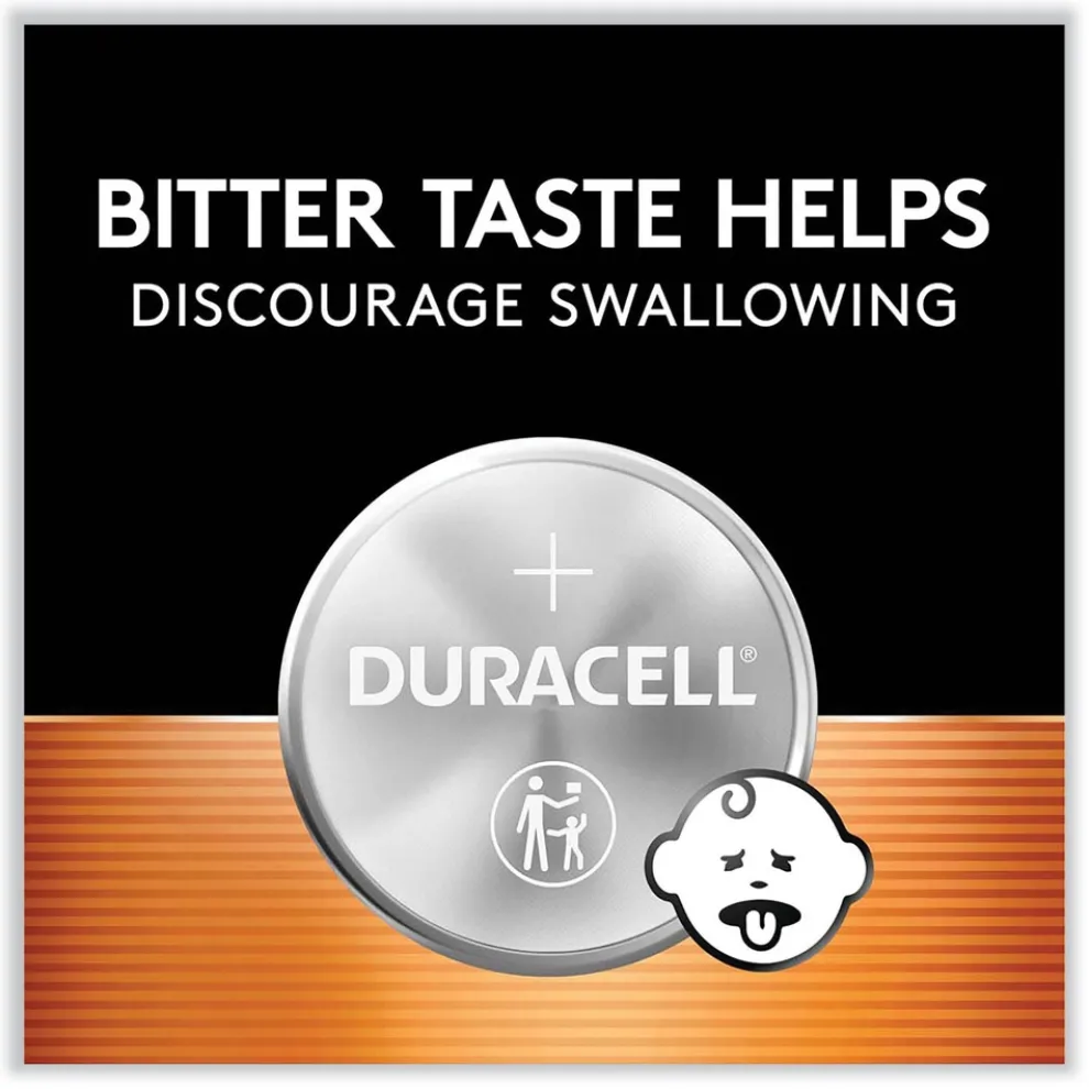 Duracell 2025 Lithium Coin Batteries With Bitterant (4/Pack)