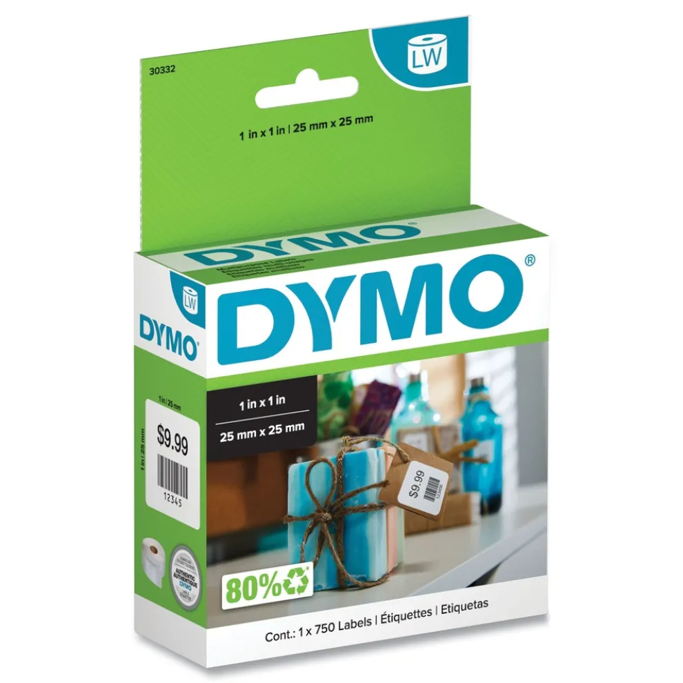 DYMO LabelWriter 1 in. x 1 in. Multipurpose Labels - White (1-Roll)