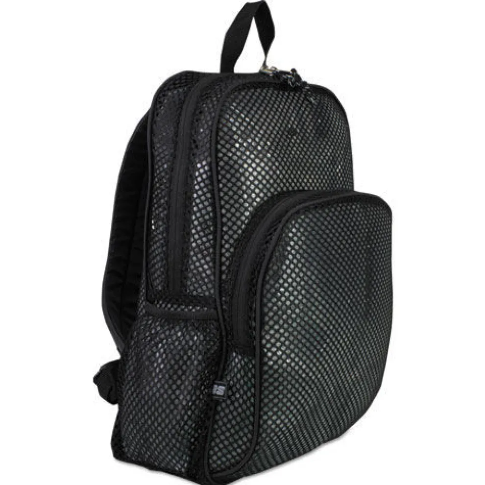 Eastsport 12 in. x 17.5 in. x 5.5 in. Polyester Mesh Backpack Fits Devices Up to 17 in. - Black