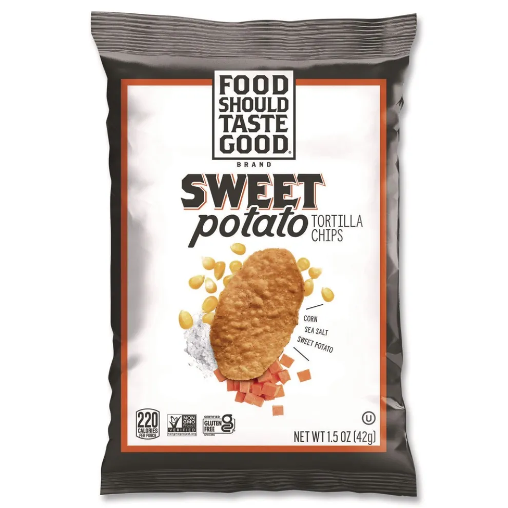 Advantus 1.5 oz. Tortilla Chips - Sweet Potato with Sea Salt (24/Carton)