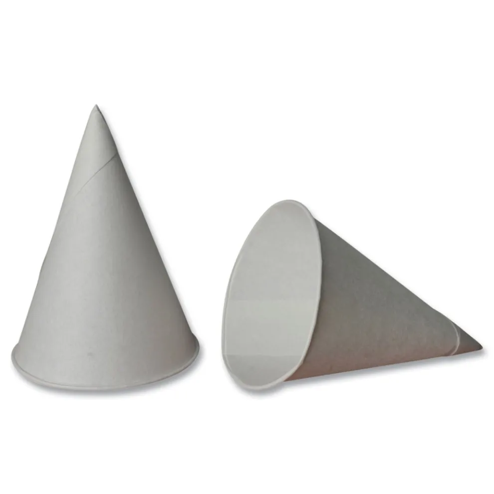 Eco Touch 4.5 oz. Sugarcane Cone Cups - White (5000/Carton)