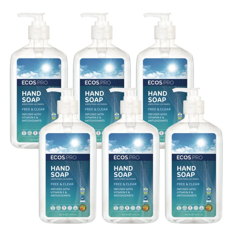 ECOS PRO 17 oz Liquid Hand Soap - Free and Clear (6/Carton)