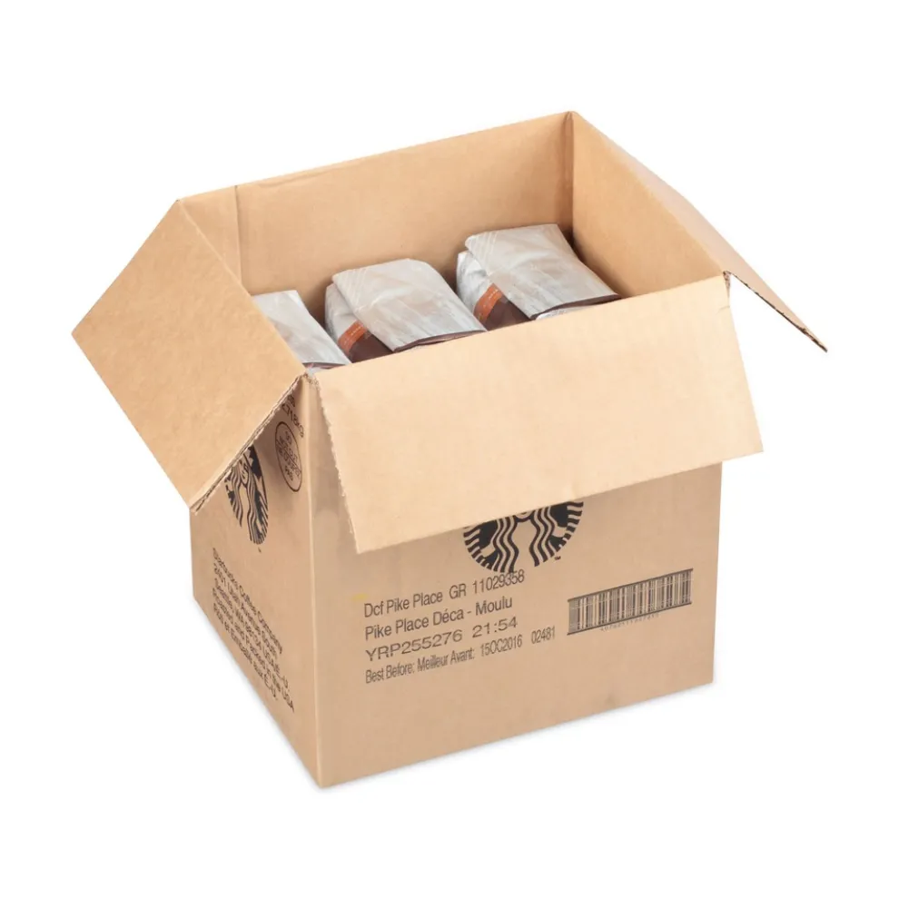 Starbucks 12411962 1 lb Bag Coffee - Pike Place Decaf (6/Carton)