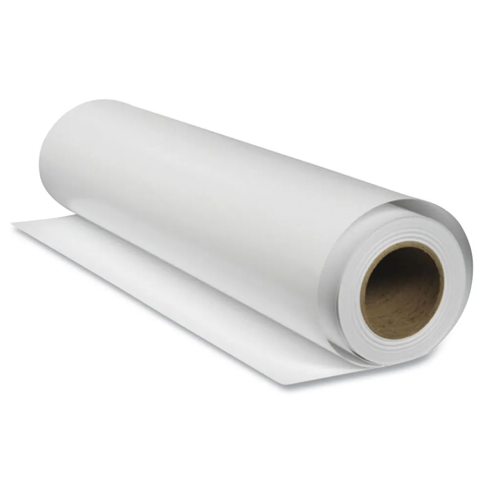 Epson 24 in. x 100 ft. 2 in. Core Enhanced Adhesive Synthetic Paper - Matte White (1-Roll)