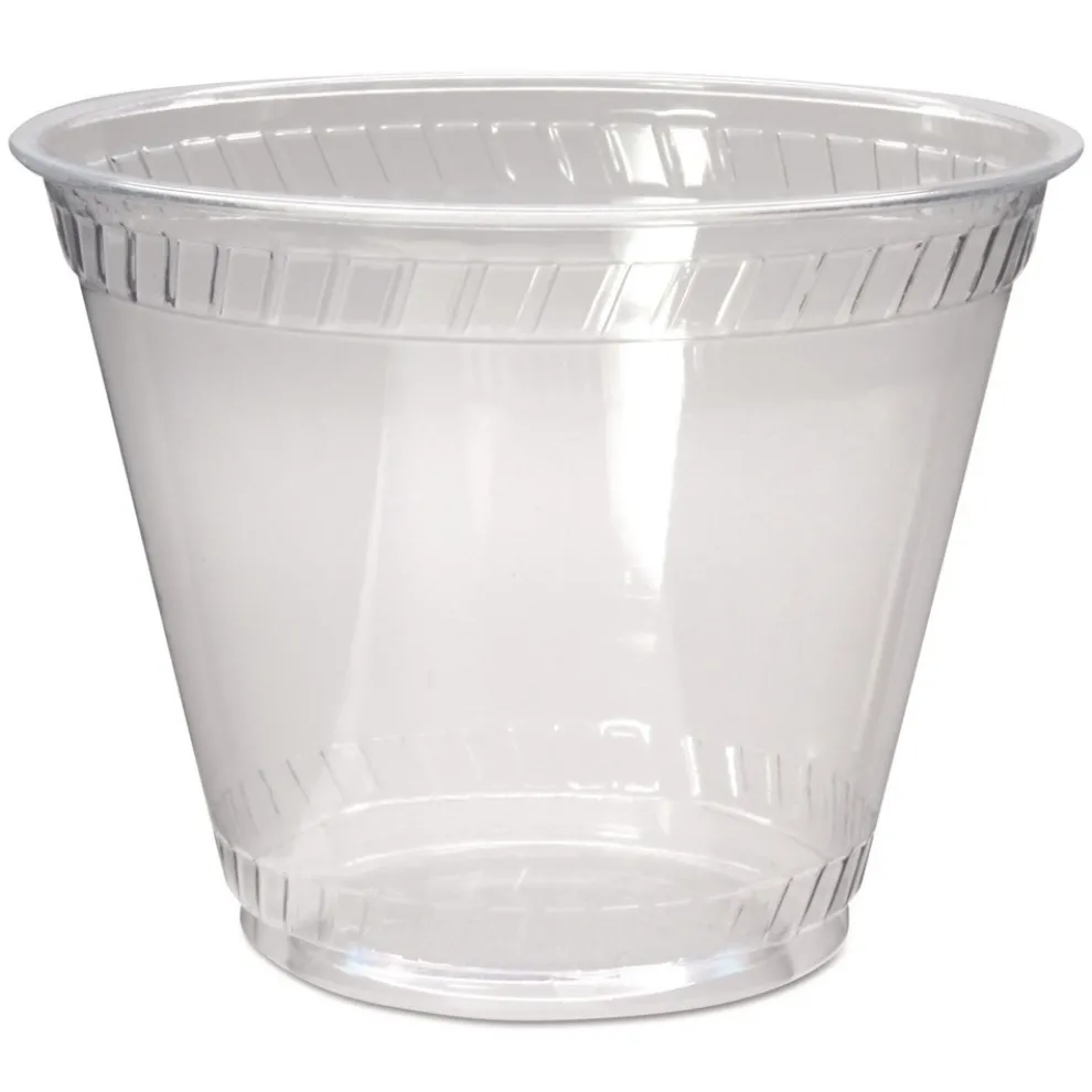 Fabri-Kal Greenware 9 oz. Sugarcane Old Fashioned Cold Drink Cups - Clear (1000/Carton)