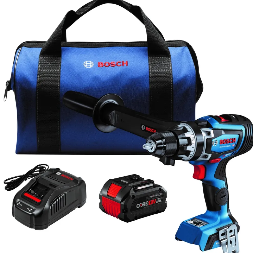 Factory Reconditioned Bosch 18V PROFACTOR Brushless Lithium-Ion 1/2 in. Cordless Connected-Ready Drill Driver Kit (8 Ah)