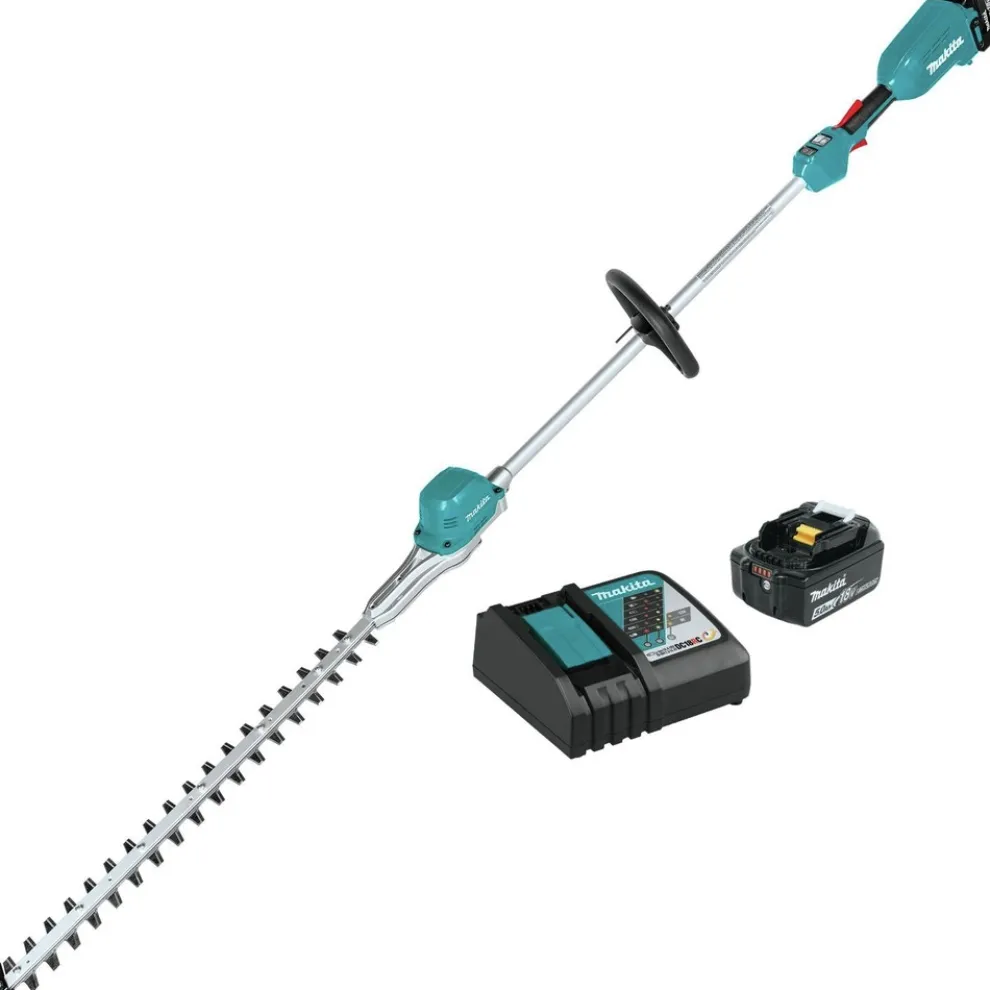 Factory Reconditioned Makita 18V LXT Brushless Lithium-Ion 24 in. Cordless Pole Hedge Trimmer Kit (5 Ah)
