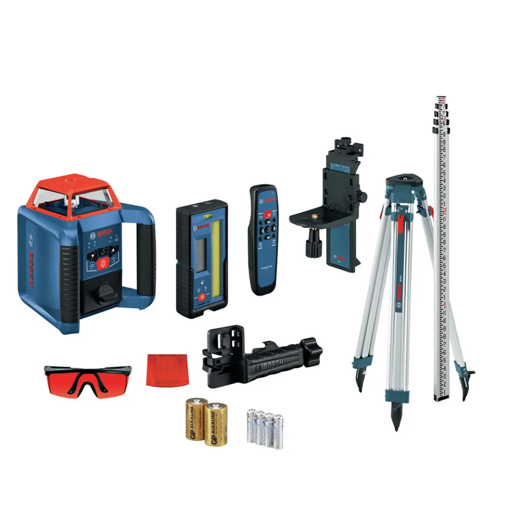 Factory Reconditioned Bosch REVOLVE2000 Self-Leveling Horizontal/Vertical Cordless Rotary Laser Kit