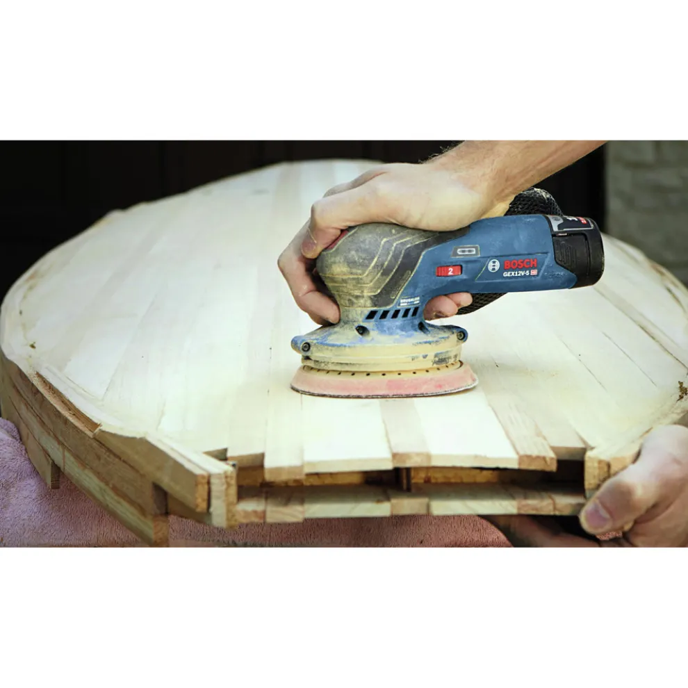 Factory Reconditioned Bosch 12V Max Brushless Lithium-Ion 5 in. Cordless Random Orbit Sander (Tool Only)