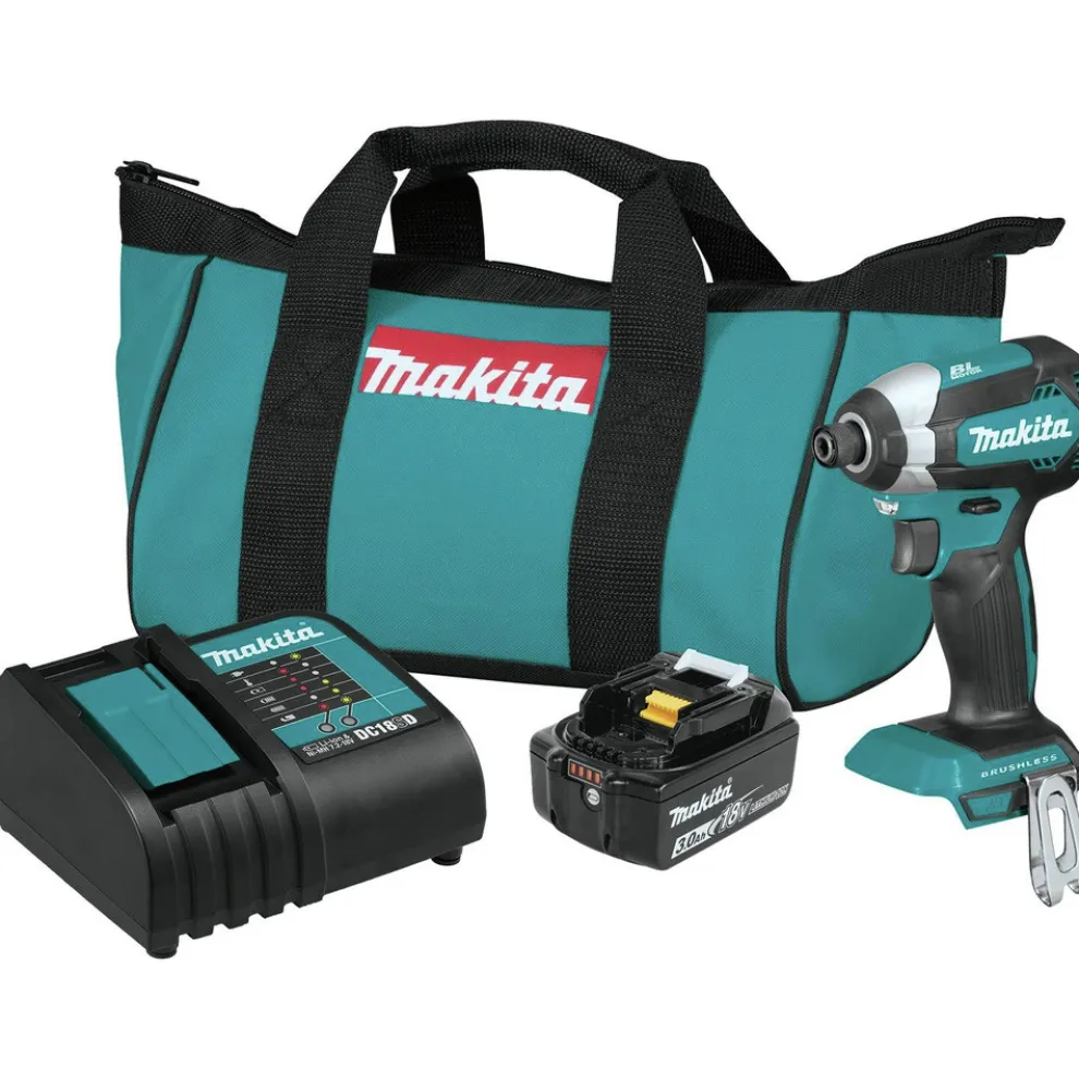 Factory Reconditioned Makita XDT131-R 18V LXT 3.0 Ah Cordless Lithium-Ion Brushless Impact Driver Kit