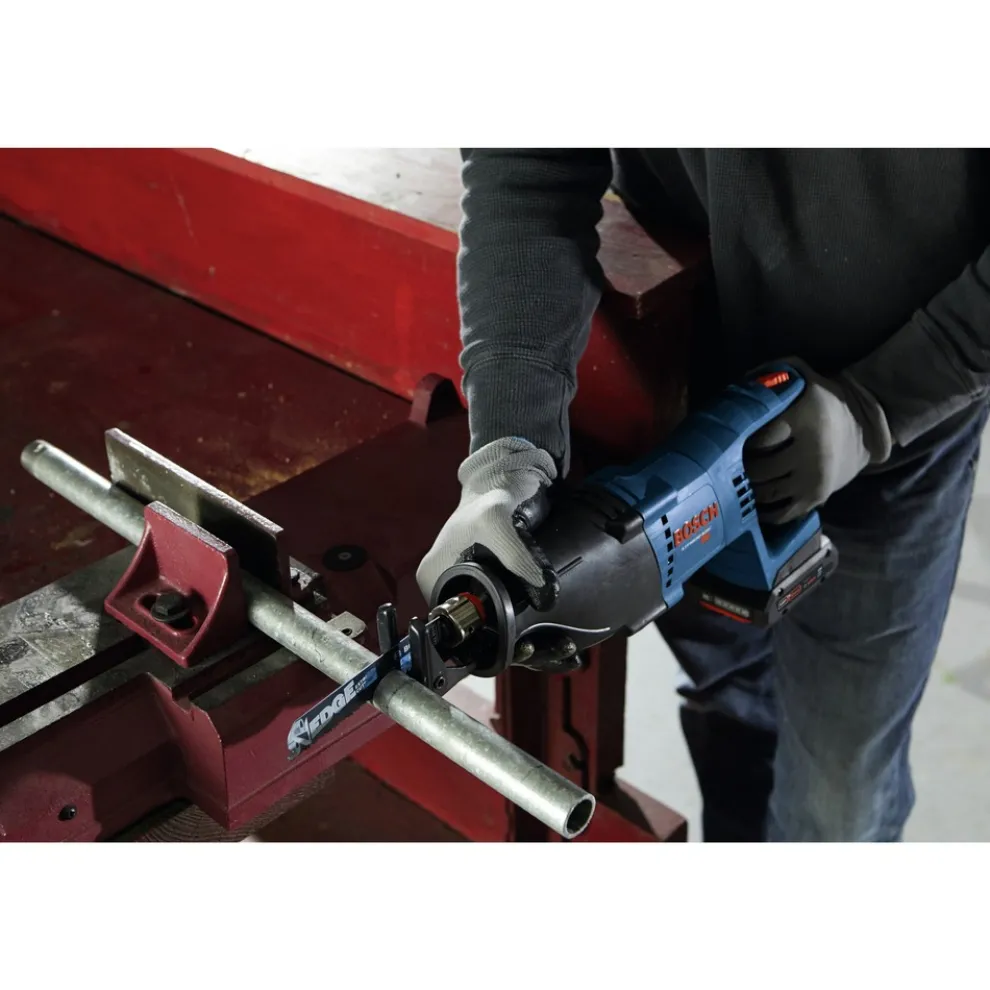 Factory Reconditioned Bosch 18V Lithium-Ion 1-1/8 in. Cordless D-Handle Reciprocating Saw Kit (4 Ah)