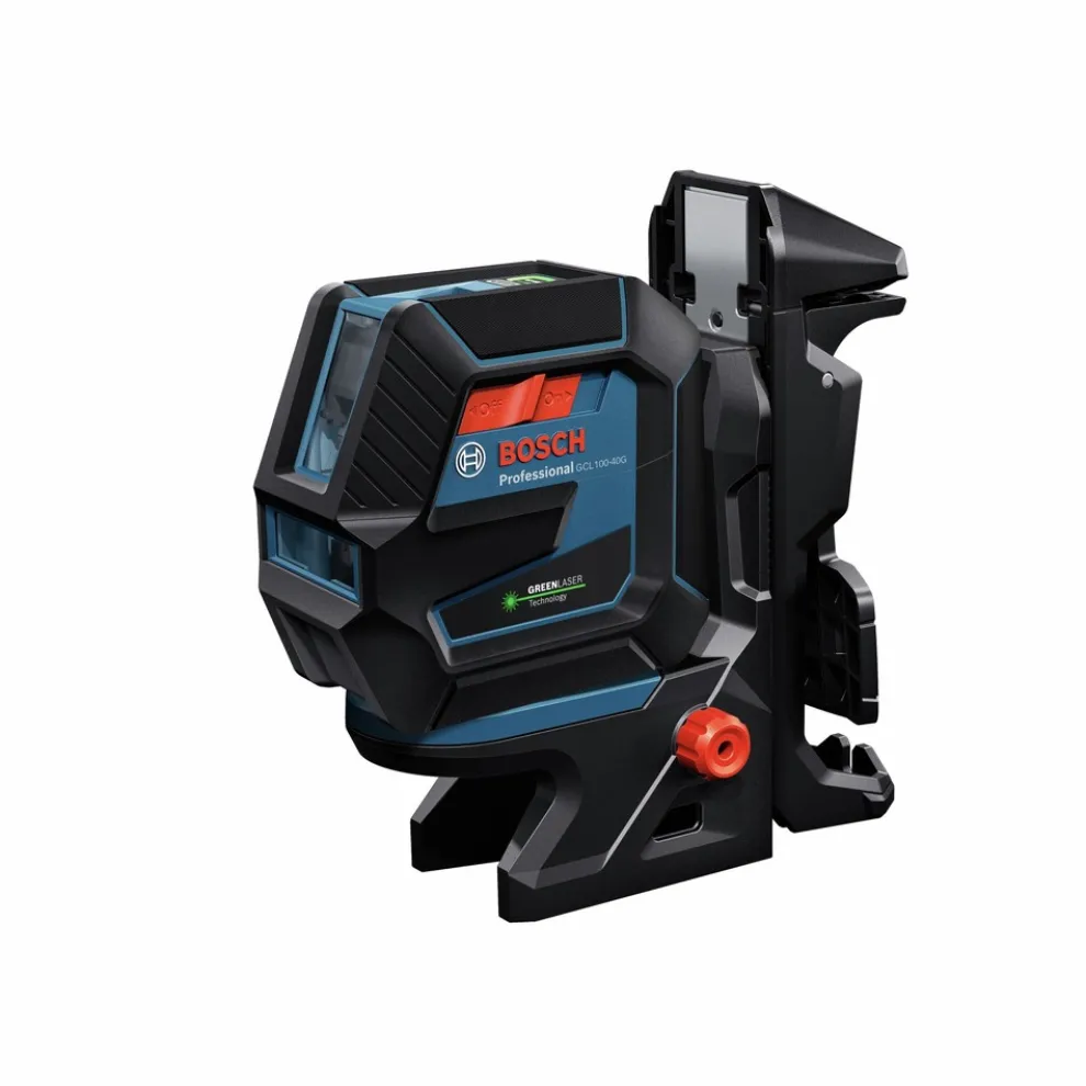 Factory Reconditioned Bosch Green-Beam Self-Leveling Cross-Line Laser with Plumb Points