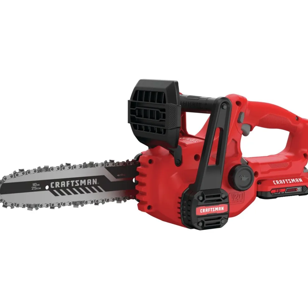 Factory Reconditioned Craftsman V20 Brushed Lithium-Ion 10 in. Cordless Chainsaw Kit (2 Ah)