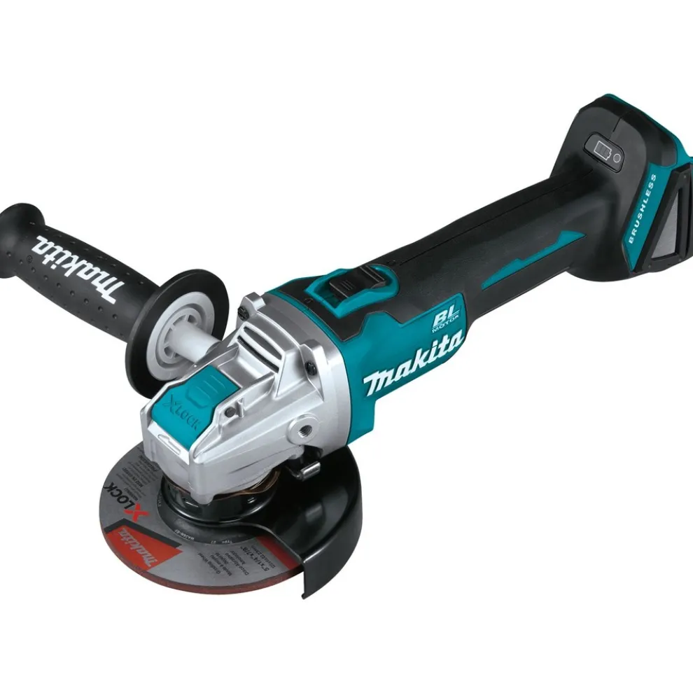 Factory Reconditioned Makita 18V LXT Brushless Lithium-Ion 4-1/2 in. / 5 in. Cordless X-LOCK Angle Grinder (Tool Only)