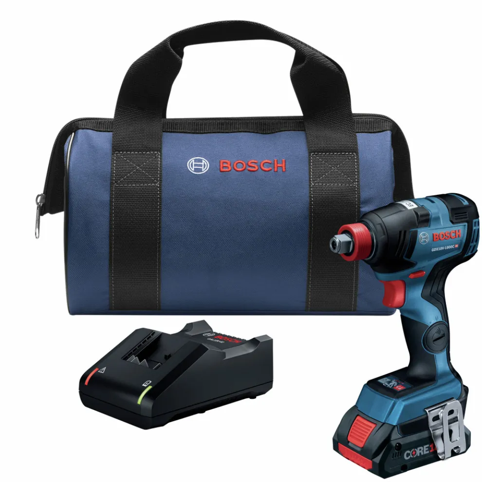 Factory Reconditioned Bosch 18V EC Brushless Lithium-Ion 1/4 in. and 1/2 in. Cordless Two-In-One Socket Impact Driver Kit (4 Ah)