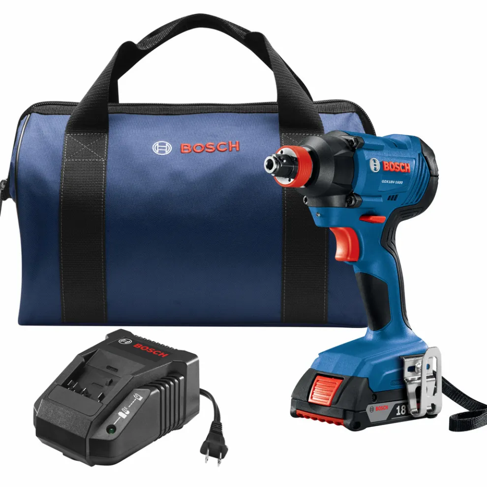 Factory Reconditioned Bosch 18V Freak Lithium-Ion 1/4 in. and 1/2 in. Cordless Two-In-One Bit/Socket Impact Driver Kit (2 Ah)