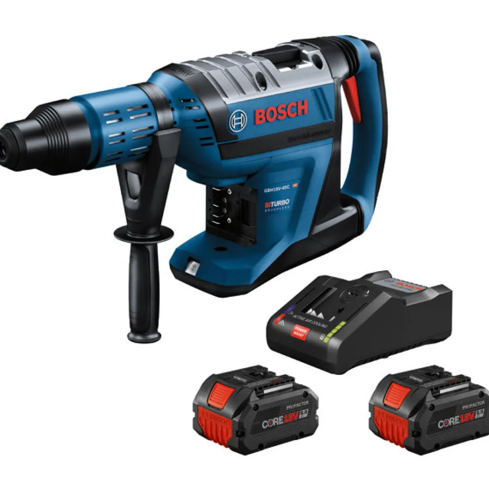Factory Reconditioned Bosch PROFACTOR 18V Hitman Connected-Ready SDS-max Brushless Lithium-Ion 1-7/8 in. Cordless Rotary Hammer Kit with 2 Batteries (8.0 Ah)